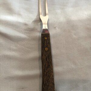 VINTAGE Hanford Forge Meat Carving Serving Fork 2 Prong #G13